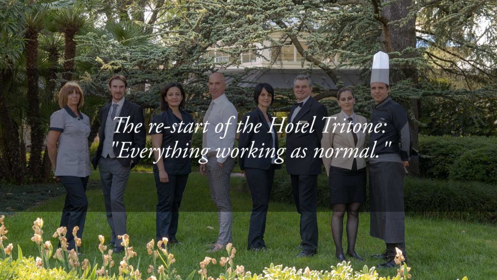 Summer 2020: the calm re-start at the Hotel Tritone