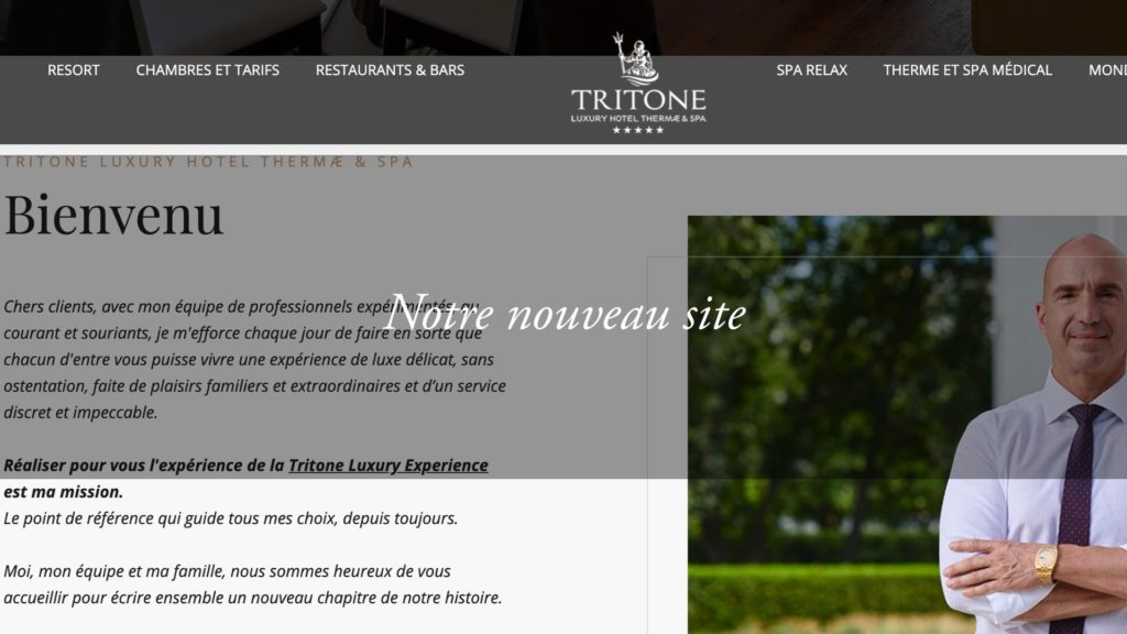 Le nouveau site de l’Hôtel Tritone : le début de nouvelles expériences uniques