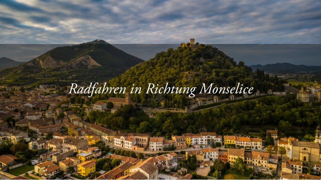 Bis nach  Monselice radelnd zwischen den Euganeischen Hügeln und dem Battaglia-Kanal