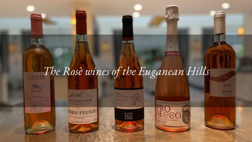 Rosé wines from the Euganean Hills: fine labels to taste at the Hotel Tritone