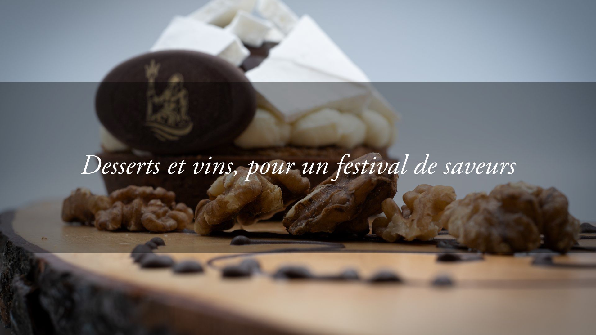 Vins passerillés avec crème bavaroise à l&rsquo;orange et frangipane aux noix