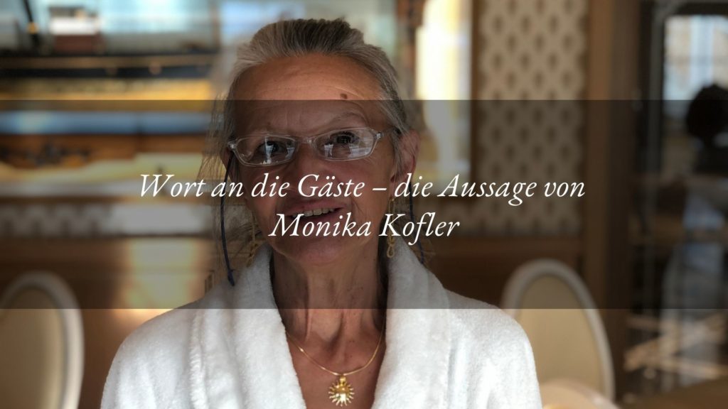 Totale Entspannung ist für Monika Kofler das ideale Erlebnis