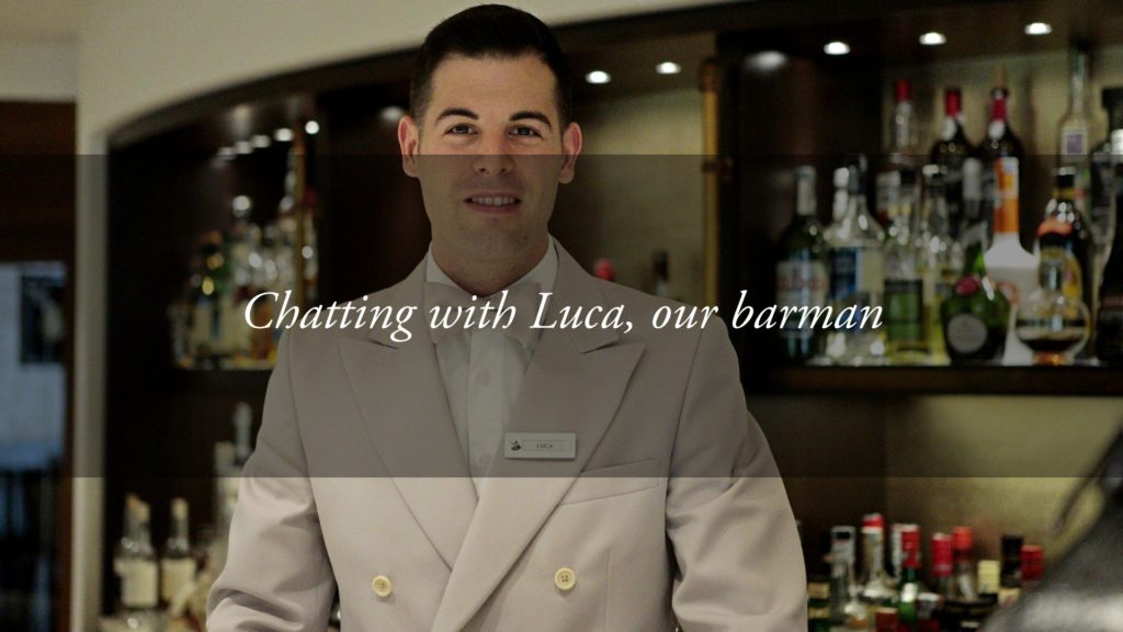 Chatting with Luca, the Hotel Tritone barman