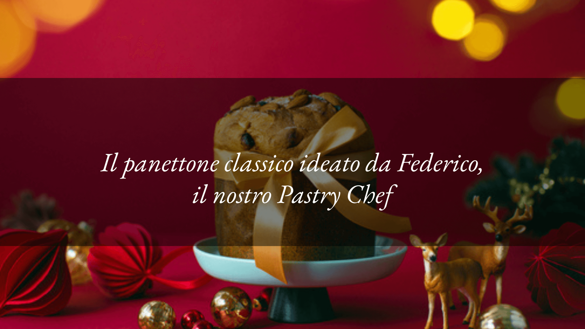 Il Panettone classico dell’Hotel Tritone, con canditi e uvetta