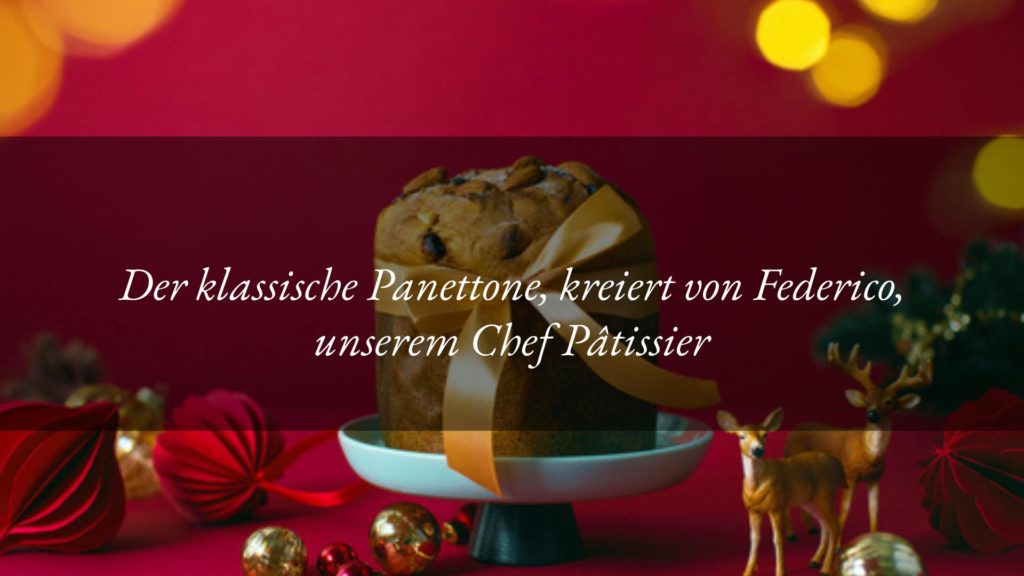 Klassischer Panettone nach Tritoner-Art mit kandierten früchten und sultaninen