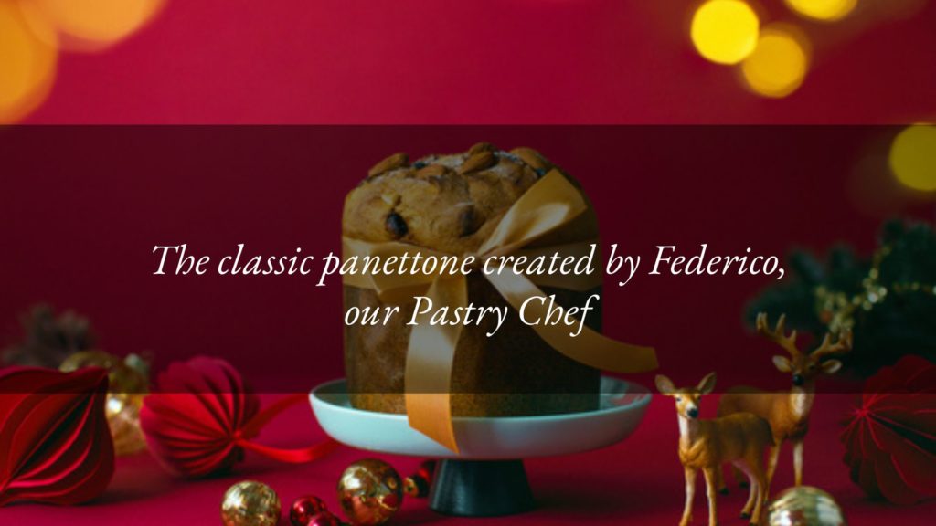 The classic Hotel Tritone Panettone, with candied fruit and raisins