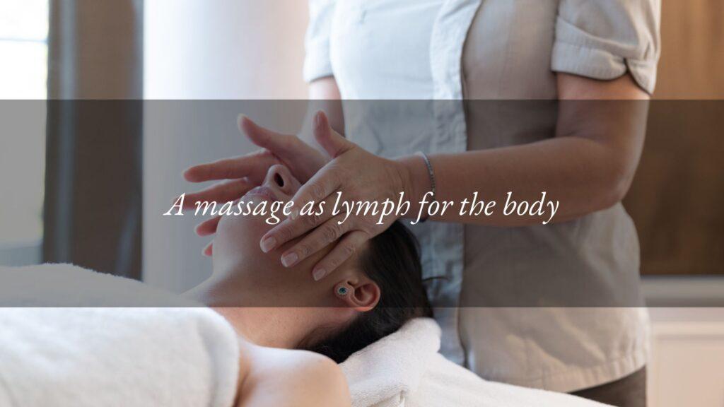 The beneficial lightness of a lymphatic massage