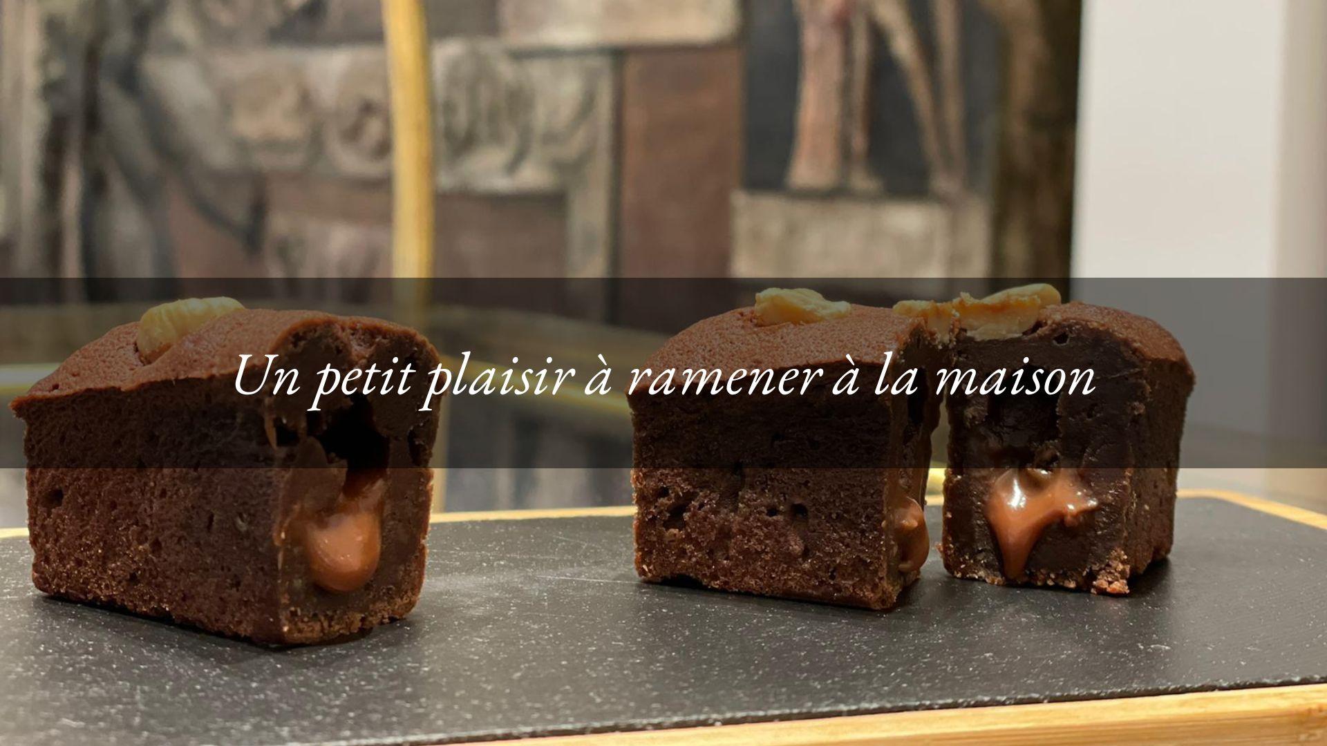 Brownies au caramel salé