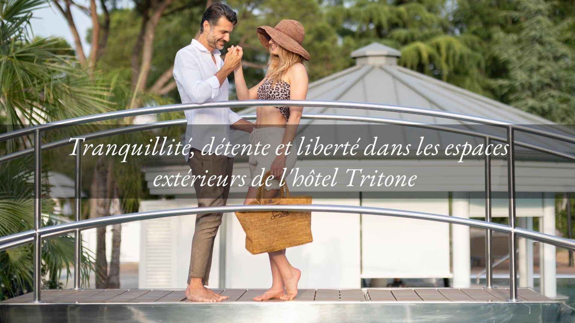 Attendre l’été en profitant des espaces extérieurs de l’hôtel Tritone