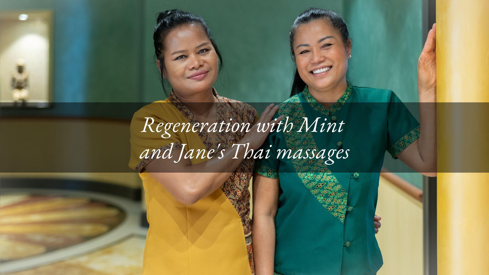The art of Thai massage: well-being and harmony with Mint and Jane