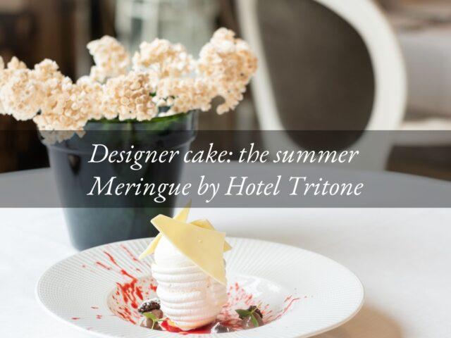 Meringue with a raspberry heart