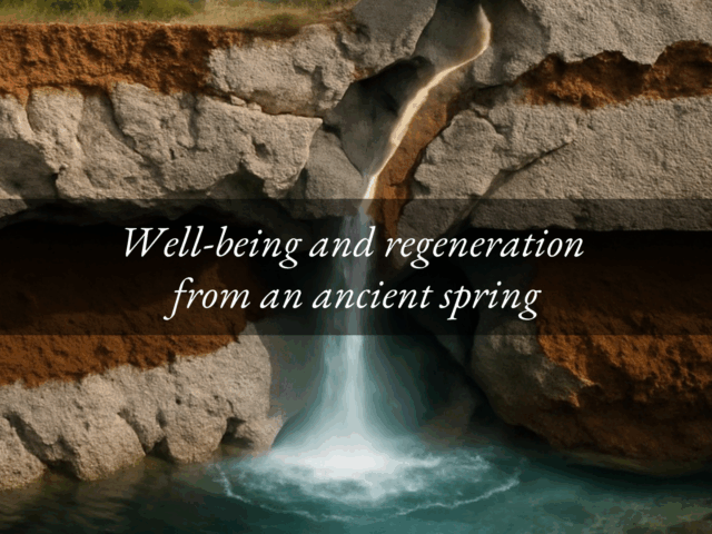 The power of thermal water giving life to the Euganean mud