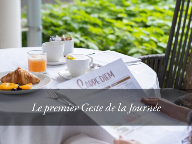 Le premier Geste de la Journée: Le corps a son propre rythme. À table aussi.